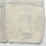 Beautiful, Unusual Four Quadrant White on White Antique Schoolgirl Darning Sampler