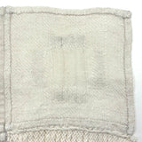 Beautiful, Unusual Four Quadrant White on White Antique Schoolgirl Darning Sampler