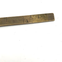 Lovely Antique Brass 6 Inch Folding Ruler