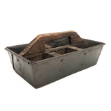 Sweet Old Make Do Wood and Baking Pan Divided Carrying Caddy