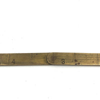 Lovely Antique Brass 6 Inch Folding Ruler