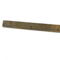 Lovely Antique Brass 6 Inch Folding Ruler