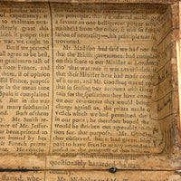 C. 1795 Straw-work Miniature Domed Box with Newspaper Lining, Signed J. Breckenridge