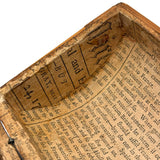C. 1795 Straw-work Miniature Domed Box with Newspaper Lining, Signed J. Breckenridge