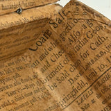 C. 1795 Straw-work Miniature Domed Box with Newspaper Lining, Signed J. Breckenridge