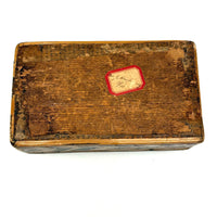 C. 1795 Straw-work Miniature Domed Box with Newspaper Lining, Signed J. Breckenridge