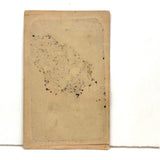 Freckled Girl with Pet Squirrel! Antique Hand-painted Tintype in Original Sleeve (Some Scratches)