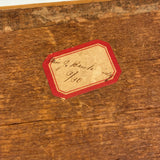 C. 1795 Straw-work Miniature Domed Box with Newspaper Lining, Signed J. Breckenridge