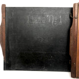 Perfect Found Object: Antique Glass Plate Negative Holder Stamped EXPOSED