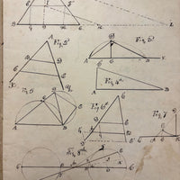 1836 Notebook of Beautifully Inked Geometry Diagrams