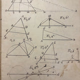 1836 Notebook of Beautifully Inked Geometry Diagrams
