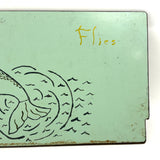 Leaders & Flies, Charming Hand-painted Drawer/Cabinet Front with Jumping Fish