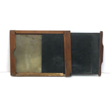 Perfect Found Object: Antique Glass Plate Negative Holder Stamped EXPOSED