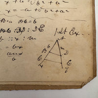 1836 Notebook of Beautifully Inked Geometry Diagrams
