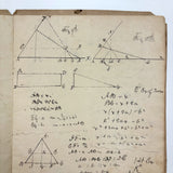 1836 Notebook of Beautifully Inked Geometry Diagrams