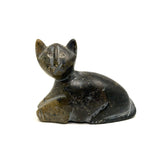 Carved Soapstone Cat with Great Face