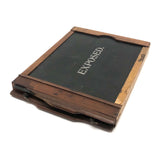 Perfect Found Object: Antique Glass Plate Negative Holder Stamped EXPOSED