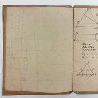 1836 Notebook of Beautifully Inked Geometry Diagrams