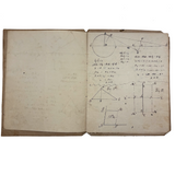 1836 Notebook of Beautifully Inked Geometry Diagrams