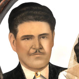 Wedding Portrait: c. 1950s Mexican Folk Art Fotoescultura