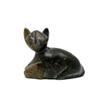 Carved Soapstone Cat with Great Face
