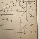 1836 Notebook of Beautifully Inked Geometry Diagrams