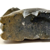 Carved Soapstone Cat with Great Face