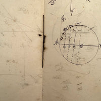 1836 Notebook of Beautifully Inked Geometry Diagrams