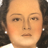 Wedding Portrait: c. 1950s Mexican Folk Art Fotoescultura