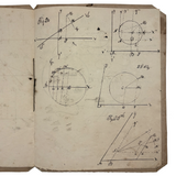 1836 Notebook of Beautifully Inked Geometry Diagrams