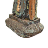 Holy Companions, Sweet Pair of Antique Carved Santos Figures