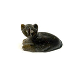 Carved Soapstone Cat with Great Face
