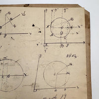 1836 Notebook of Beautifully Inked Geometry Diagrams