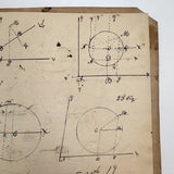 1836 Notebook of Beautifully Inked Geometry Diagrams