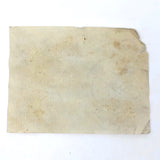 Tiny 19th C. Pink Paper Scherenschnitte, Landscape with House, Man, Dog, Ducks