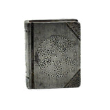 SOLD Wonderful Miniature British Trench Art Steel Book with Pique Star and Portrait, 1940