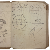 1836 Notebook of Beautifully Inked Geometry Diagrams