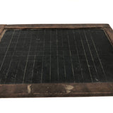 Most Beautiful Antique School Slate with Etched Grids, Square Corners, Nice Mend