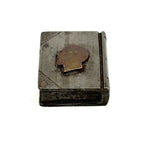 SOLD Wonderful Miniature British Trench Art Steel Book with Pique Star and Portrait, 1940