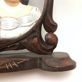 Wedding Portrait: c. 1950s Mexican Folk Art Fotoescultura