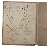 1836 Notebook of Beautifully Inked Geometry Diagrams