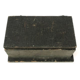 Satisfying and Sturdy Old Handmade Hinged Box in Green Paint