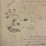 1836 Notebook of Beautifully Inked Geometry Diagrams