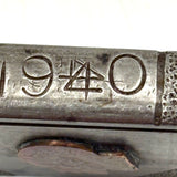 SOLD Wonderful Miniature British Trench Art Steel Book with Pique Star and Portrait, 1940