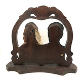 Wedding Portrait: c. 1950s Mexican Folk Art Fotoescultura