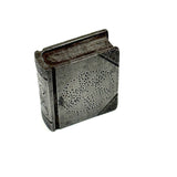 SOLD Wonderful Miniature British Trench Art Steel Book with Pique Star and Portrait, 1940