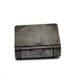 SOLD Wonderful Miniature British Trench Art Steel Book with Pique Star and Portrait, 1940