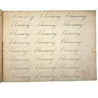 Prudence Wells's (Shelburne, MA) Lovely Early 19th Century Penmanship Notebook