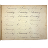 Prudence Wells's (Shelburne, MA) Lovely Early 19th Century Penmanship Notebook