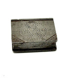 SOLD Wonderful Miniature British Trench Art Steel Book with Pique Star and Portrait, 1940